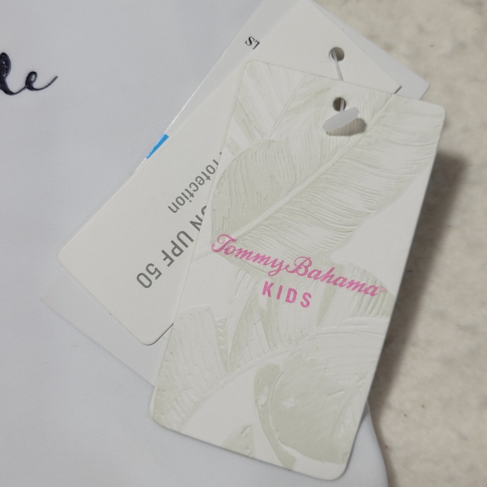 Tommy Bahama Swimsuit Girls 24 months Shirt Bikini Bottom‎ Flamingo UPF 50 Kids - Picture 6 of 12